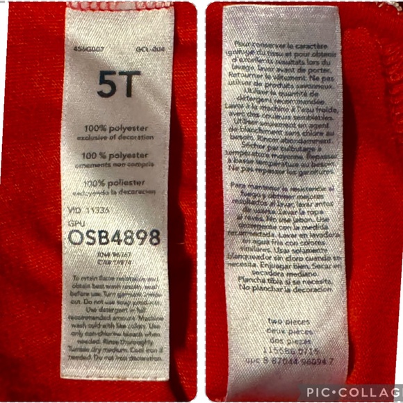 Oshkosh B’gosh sz 5T ‘Always Be Kind’ 2pc pajama set - Picture 5 of 7